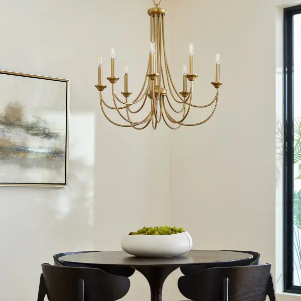 Brooks 8-Light Chandelier in Aged Brass - Image 7