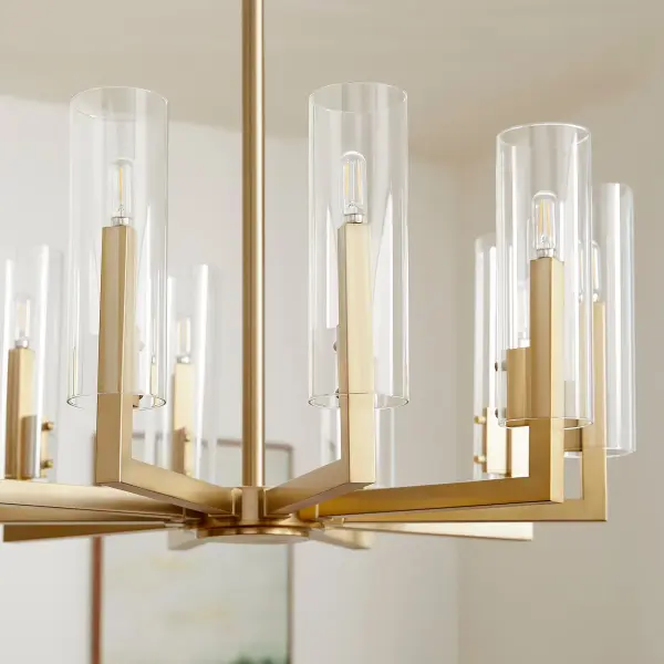 Harbin 10-Light Chandelier in Aged Brass - Image 6