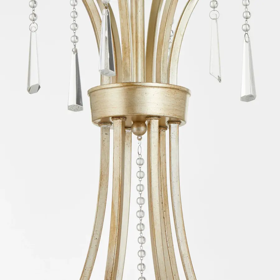 Malin 6-Light Chandelier in Antique Nickel - Image 3