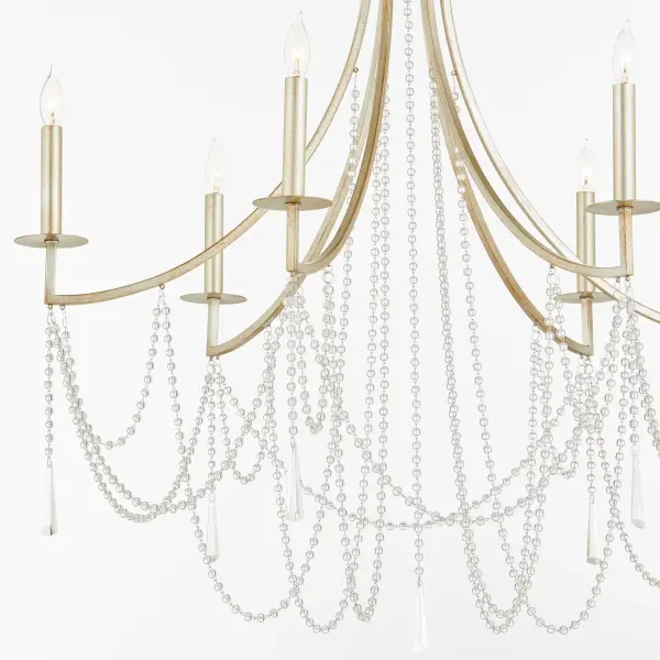 Malin 6-Light Chandelier in Antique Nickel - Image 4