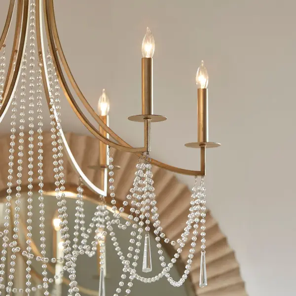 Malin 6-Light Chandelier in Antique Nickel - Image 5