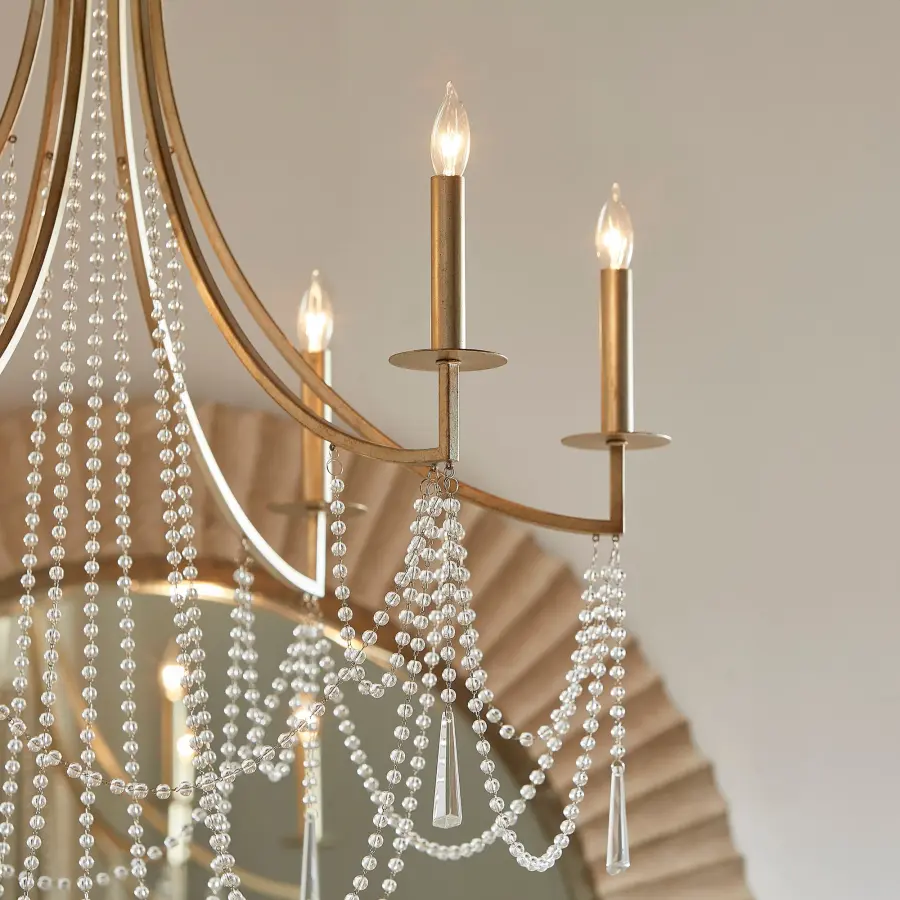 Malin 6-Light Chandelier in Antique Nickel - Image 5