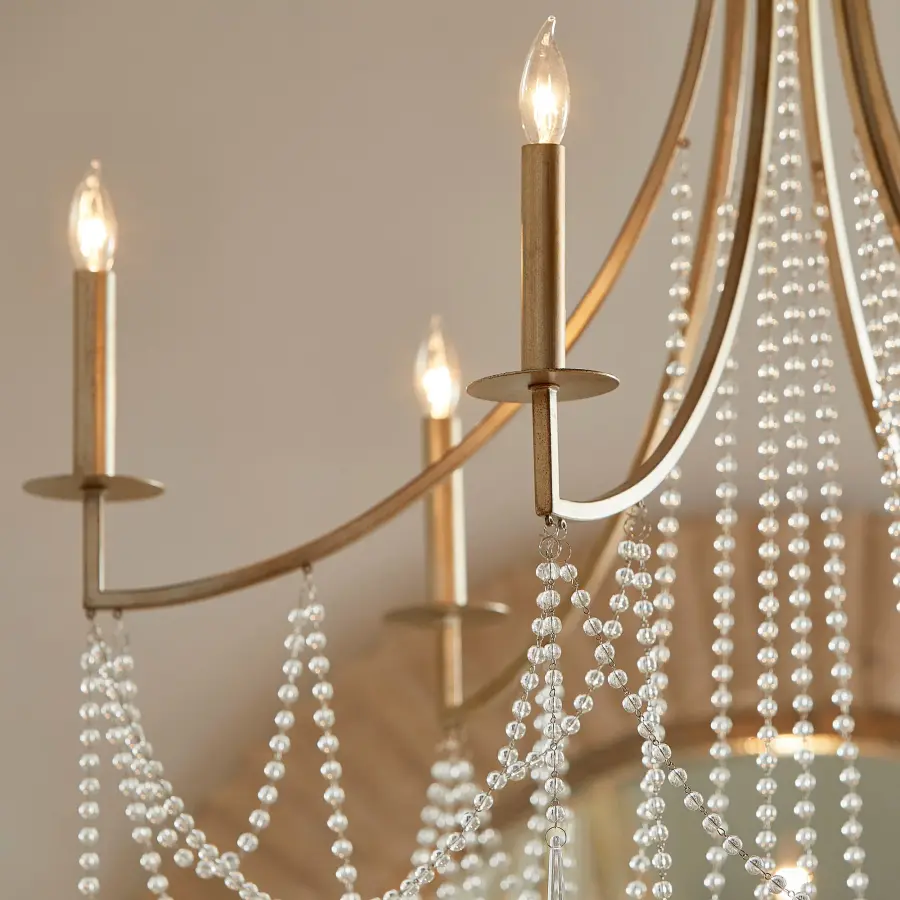 Malin 6-Light Chandelier in Antique Nickel - Image 6