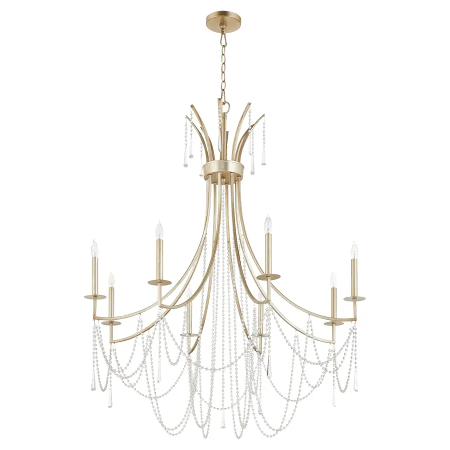Malin 8-Light Chandelier in Antique Nickel - Image 1