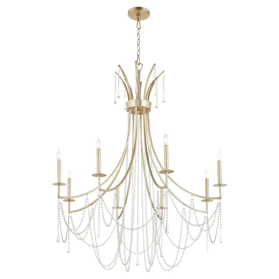 Malin 8-Light Chandelier in Antique Nickel - Image 2