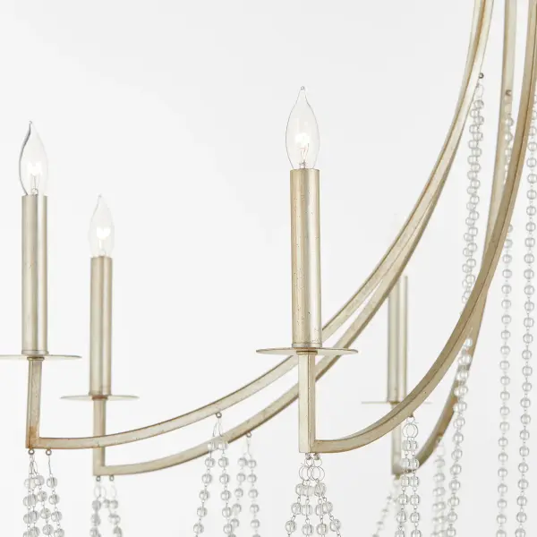 Malin 8-Light Chandelier in Antique Nickel - Image 3