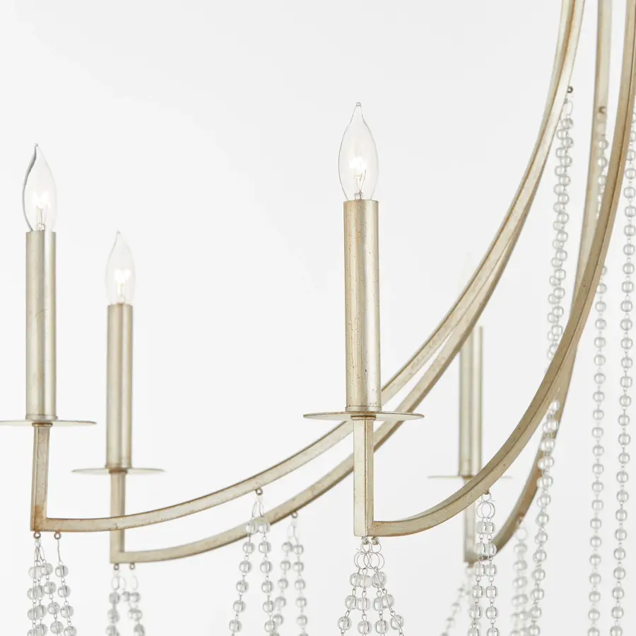 Malin 8-Light Chandelier in Antique Nickel - Image 3