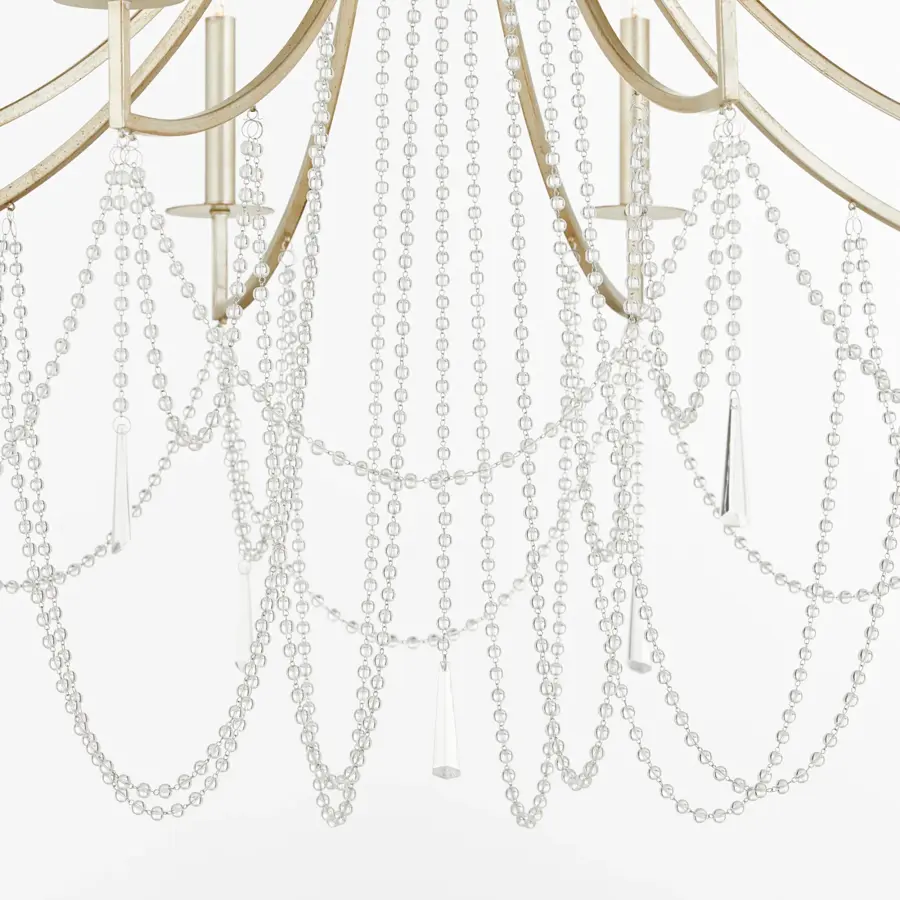 Malin 8-Light Chandelier in Antique Nickel - Image 4