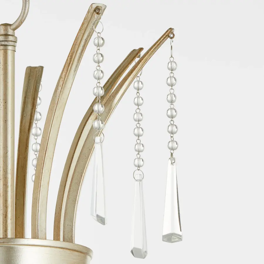 Malin 8-Light Chandelier in Antique Nickel - Image 5