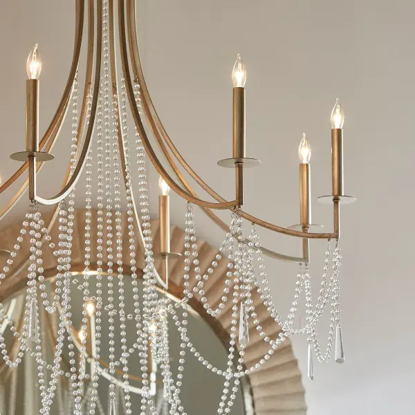Malin 8-Light Chandelier in Antique Nickel - Image 6