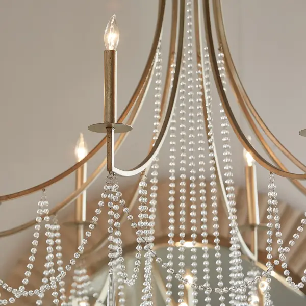 Malin 8-Light Chandelier in Antique Nickel - Image 7