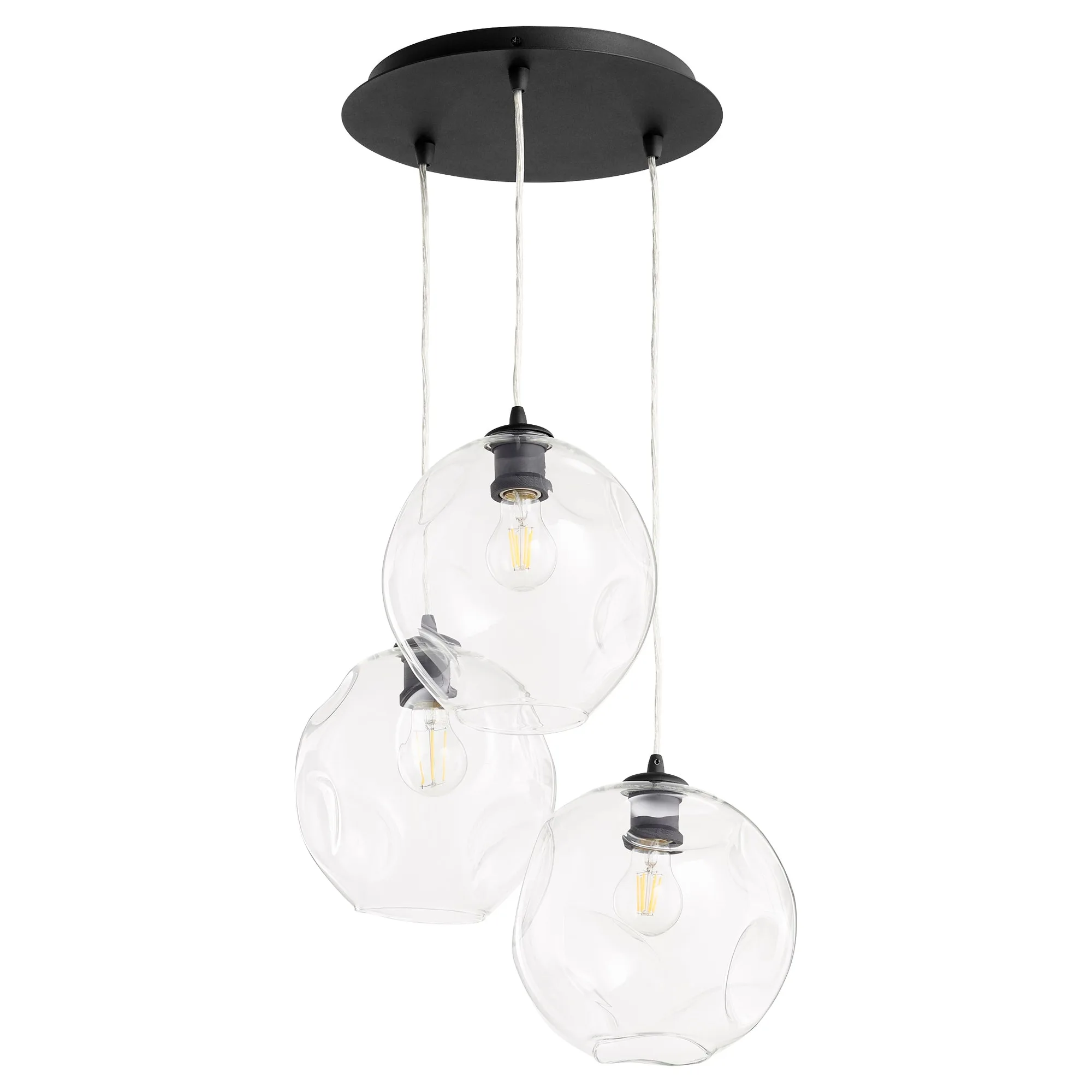 Numen 3-Light Black Pendant Cluster