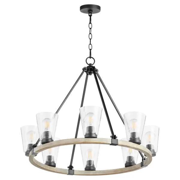 Paxton 8-Light Wagon Wheel Chandelier - Image 1