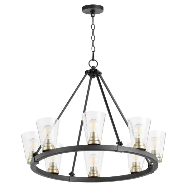 Paxton 8-Light Wagon Wheel Chandelier - Image 1