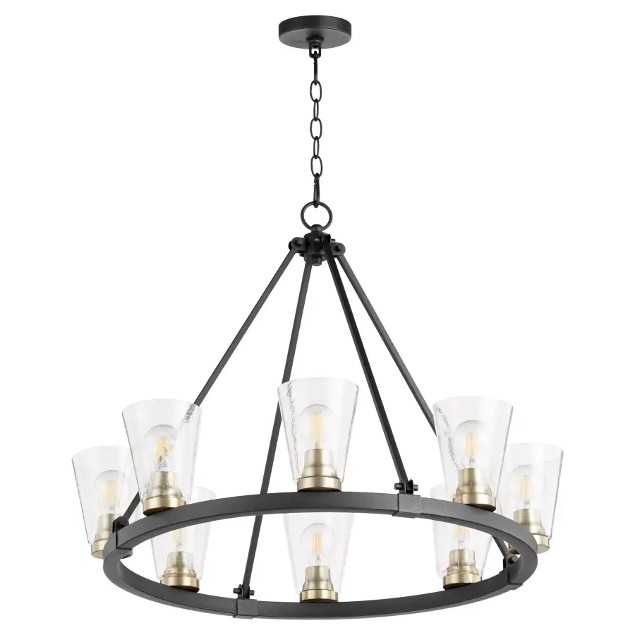 Paxton 8-Light Wagon Wheel Chandelier - Image 1