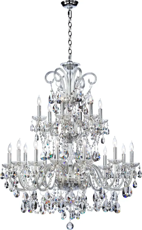 Bohemian Katerina 18-Light Chrome Crystal Chandelier