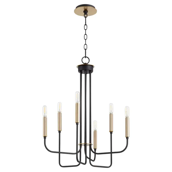 Sophisticated Modern Chandelier with Industrial Edge