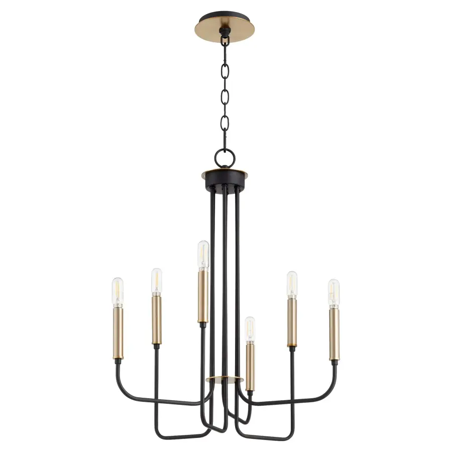 Sophisticated Modern Chandelier with Industrial Edge