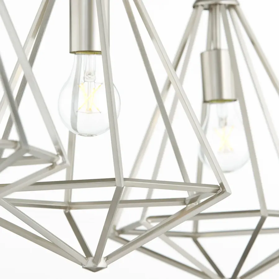 Bennett 3-Light Island Chandelier in Satin Nickel - Image 2