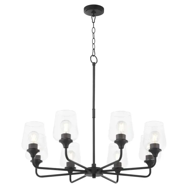 Raymond 8-Light Chandelier in Matte Black - Image 2