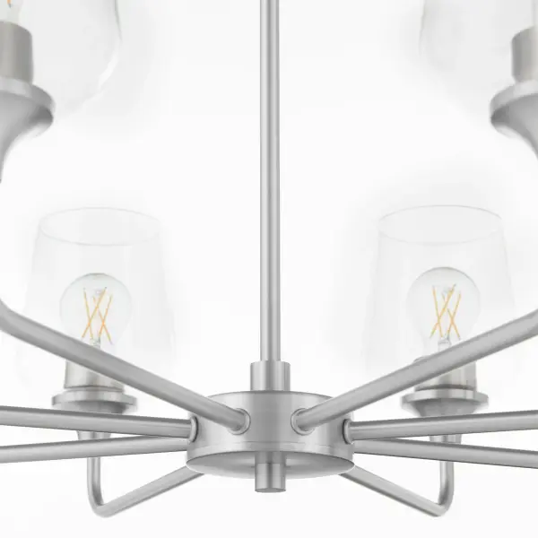 Raymond 8-Light Chandelier in Satin Nickel - Image 3