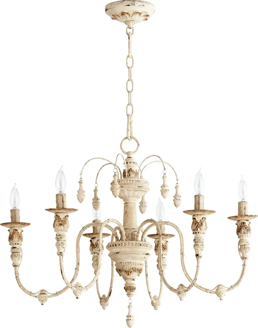 Elegant Baroque-Inspired Chandelier with Old-World Charm