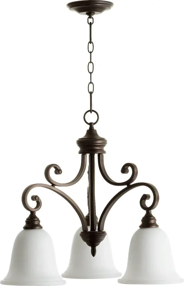 Bryant 3-Light Traditional Chandelier in Oiled Bronze