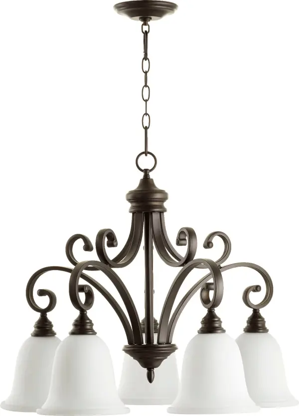 Bryant 5-Light Traditional Chandelier in Oiled Bronze