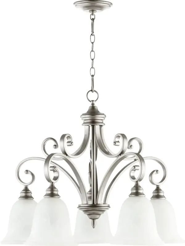 Bryant 5-Light Traditional Chandelier in Classic Nickel