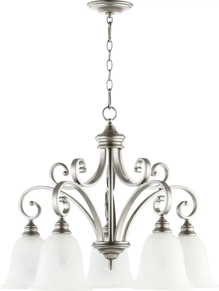 Bryant 5-Light Traditional Chandelier in Classic Nickel