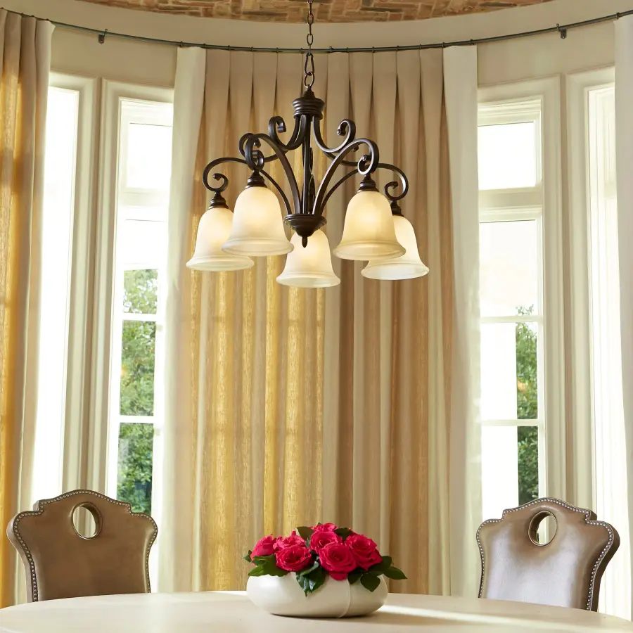 Bryant 5-Light Traditional Chandelier in Oiled Bronze - Image 2
