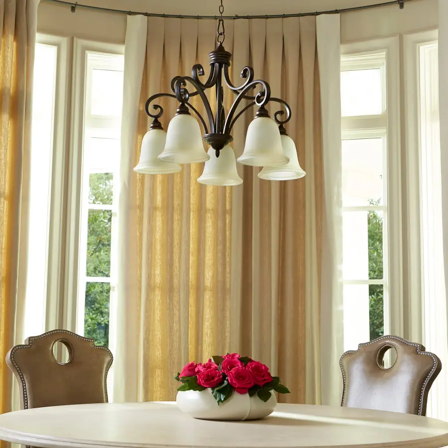 Bryant 5-Light Traditional Chandelier in Oiled Bronze - Image 3