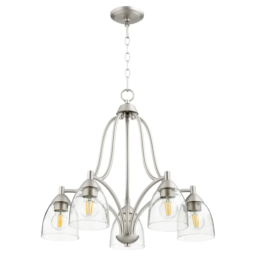Clean-Lined Transitional Chandelier with Timeless Appeal
