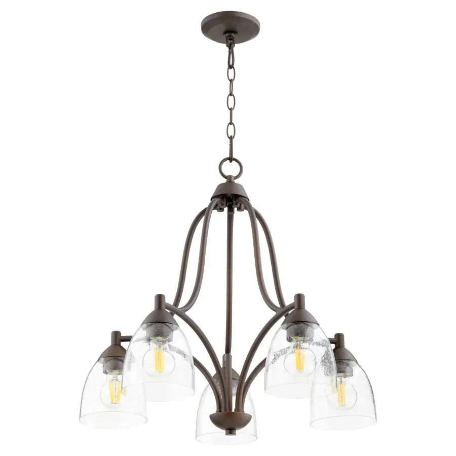 Barkley 5-Light Transitional Chandelier in Oiled Bronze
