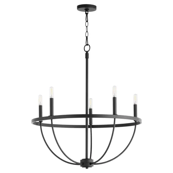 Tribute 5-Light Chandelier in Matte Black - Image 1