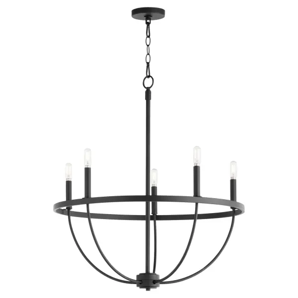 Tribute 5-Light Chandelier in Matte Black - Image 2