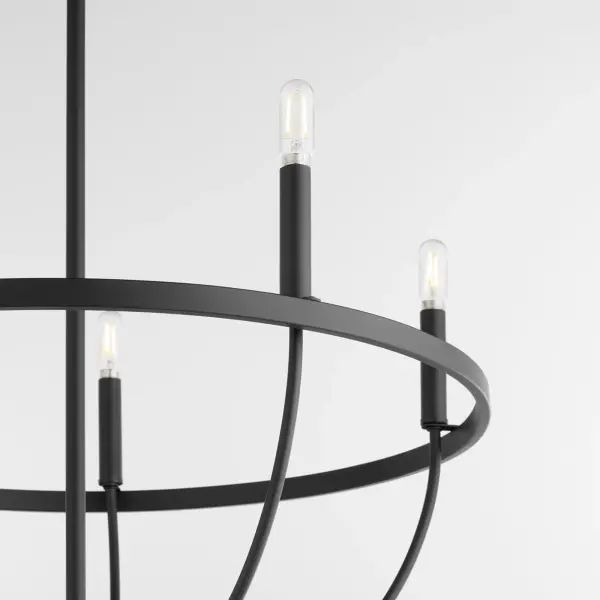Tribute 5-Light Chandelier in Matte Black - Image 3