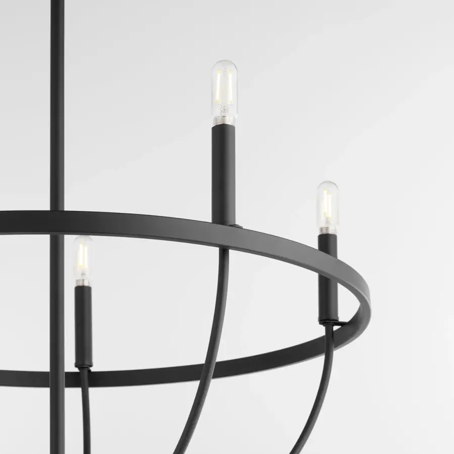 Tribute 5-Light Chandelier in Matte Black - Image 3