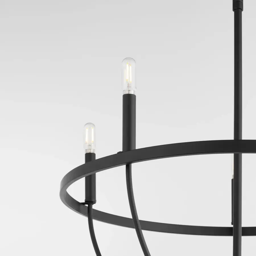 Tribute 5-Light Chandelier in Matte Black - Image 4