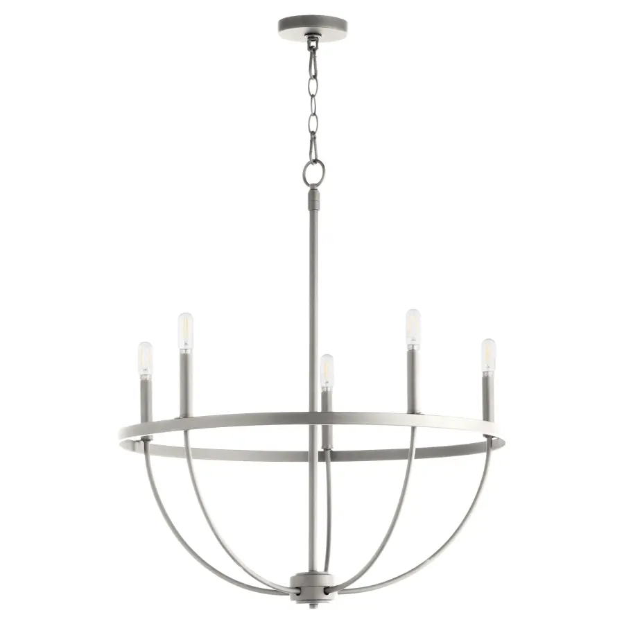 Tribute 5-Light Chandelier in Satin Nickel - Image 1