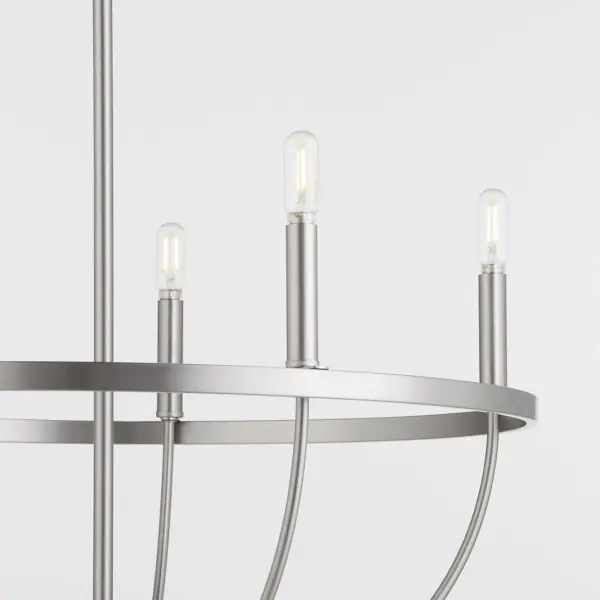 Tribute 5-Light Chandelier in Satin Nickel - Image 3