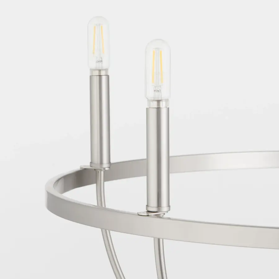 Tribute 5-Light Chandelier in Satin Nickel - Image 4