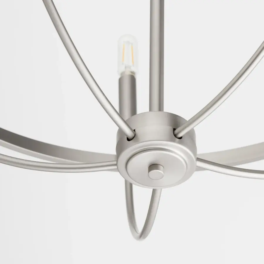 Tribute 5-Light Chandelier in Satin Nickel - Image 5
