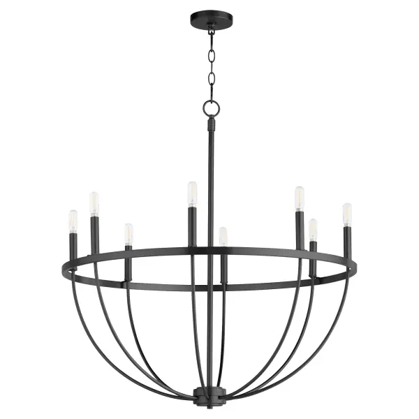 Tribute 8-Light Chandelier in Matte Black - Image 1
