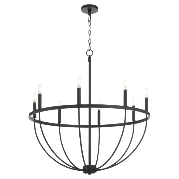 Tribute 8-Light Chandelier in Matte Black - Image 2