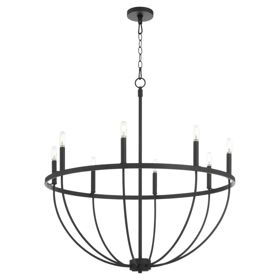 Tribute 8-Light Chandelier in Matte Black - Image 2