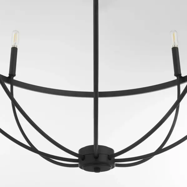 Tribute 8-Light Chandelier in Matte Black - Image 4