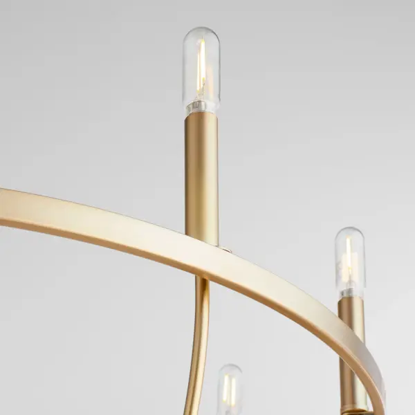 Tribute 8-Light Chandelier in Aged Brass - Image 3