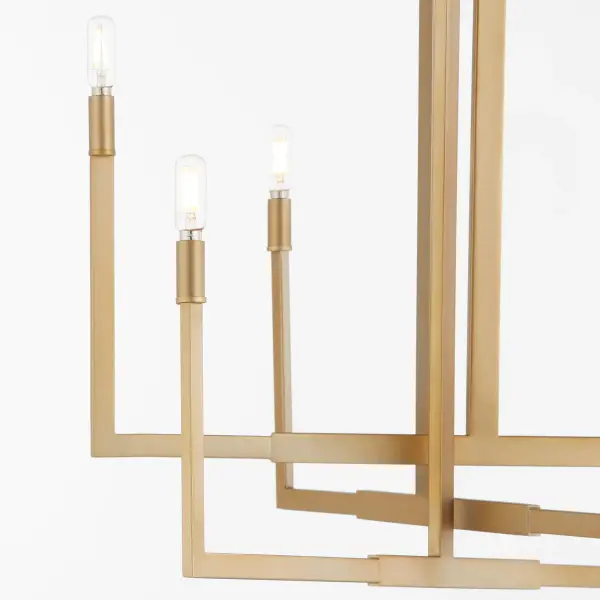 Bolero 6-Light Chandelier in Aged Brass - Image 2