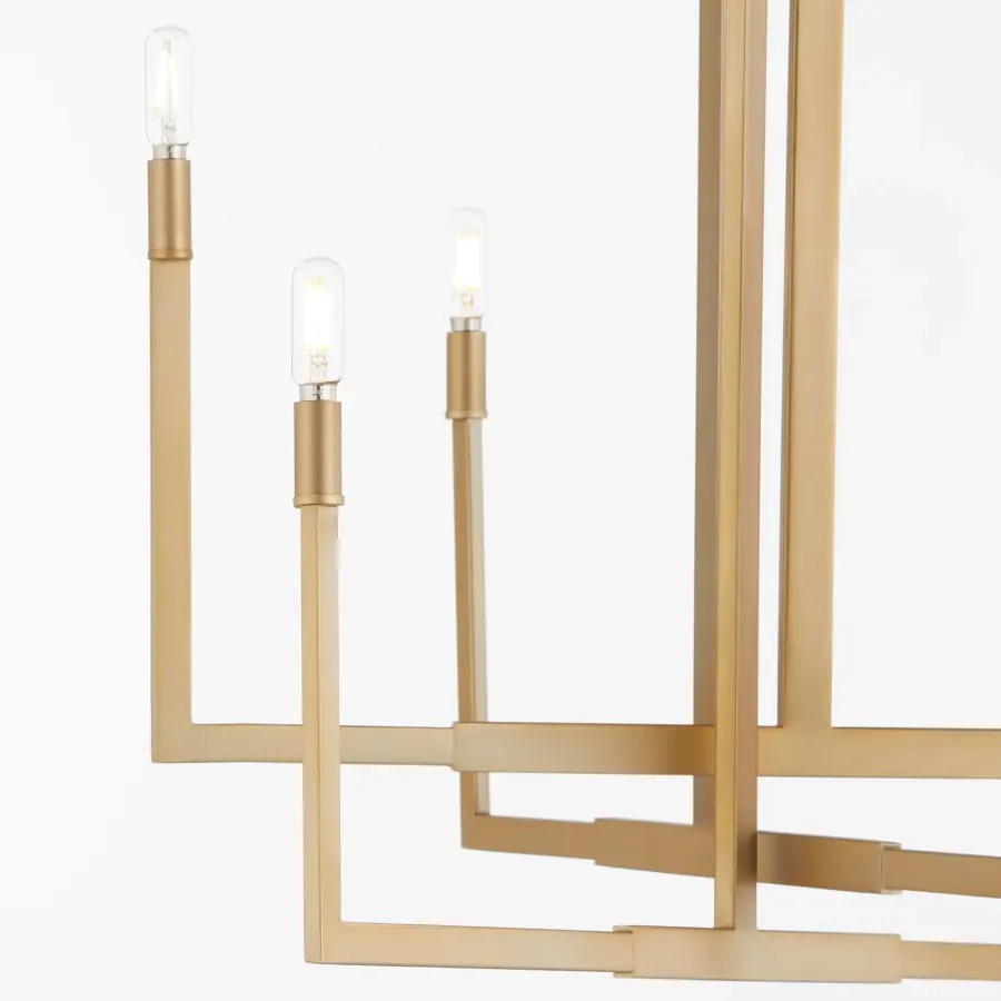 Bolero 6-Light Chandelier in Aged Brass - Image 2